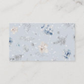 冬の青い銀の鹿どのぐらい大きいmommys腹 エンクロージャーカード (裏面)