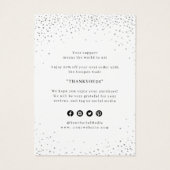 冬の青い雪のクリスマスクリスマスインサート (裏面)