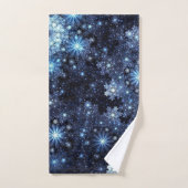 冬の青い雪 バスタオルセット (ハンドタオル)