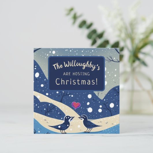 冬の青い鳥たちの愛のクリスマスウェディング セーブザデート (スタンド正面)