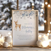 冬の青い鹿どのように大きいママの腹のゲーム ポスター