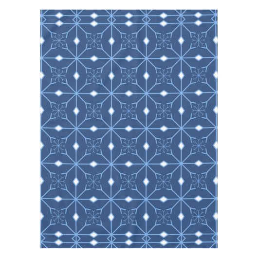 冬の青と氷のテーブルクロス テーブルクロス (正面)