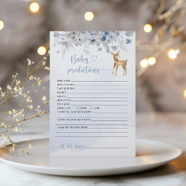 冬の青のベビー鹿のベビー予測