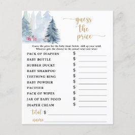 冬の青の価格推測ベビーシャワーゲーム