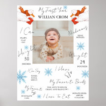 冬の青の最初の1年目の誕生日マイルストーン