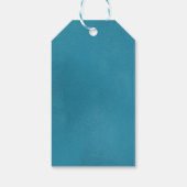 冬の青の誕生日パーティーありがとうたくさん雪 ギフトタグ (裏面)