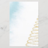 冬の青の赤ちゃんシャワーゲームあなたの財布の中にあるものを (裏面)