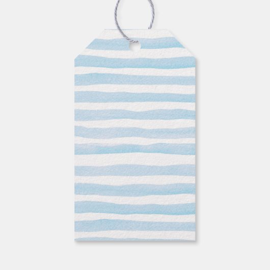 冬の青トラックの森の好意ギフトタグ ギフトタグ (裏面)