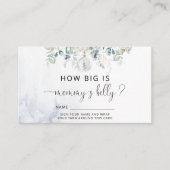 冬の青ママの腹の大きさ エンクロージャーカード (正面)