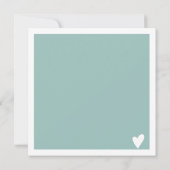 冬の青モダンい四角のギフト券のロゴ (裏面)