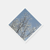 冬の青空に氷の枝 スタンダードカクテルナプキン (角)