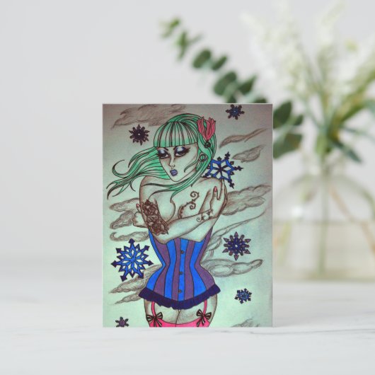 冬の青 ポストカード (スタンド正面)