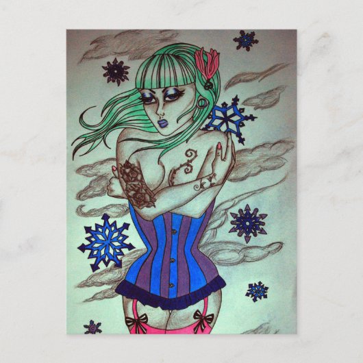 冬の青 ポストカード (正面)