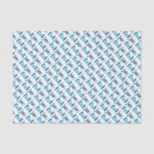 冬の青"喜び"タイポグラフィクリスマス 薄葉紙 (正面)