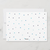 冬の青「喜び」5枚の写真のギャラリーフェスティバル シーズンカード (裏面)