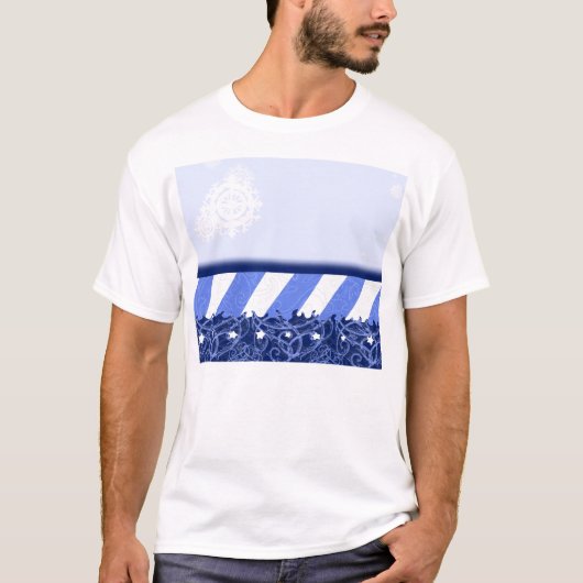 冬の青 Tシャツ (正面)