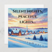 冬の静かな抱擁 シーズンカード (正面/裏面)