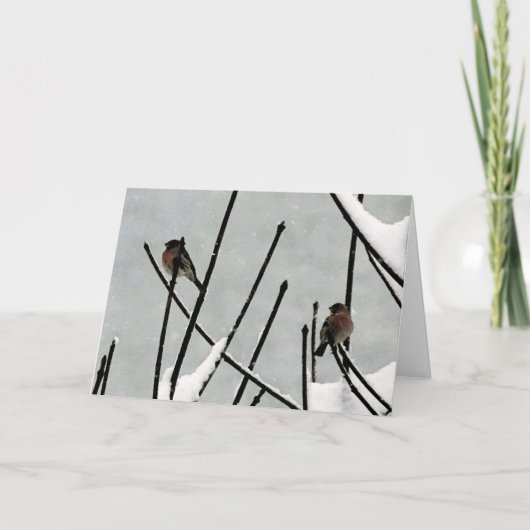 冬の静けさ シーズンカード (正面)