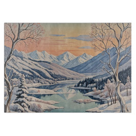 冬の静寂 カッティングボード