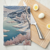 冬の静寂 キッチンタオル (四つ折り)