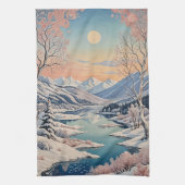 冬の静寂 キッチンタオル (縦)