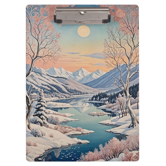 冬の静寂 クリップボード (正面)