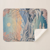 冬の静寂 シェルパブランケット (正面(横))