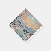 冬の静寂 スタンダードカクテルナプキン (角)