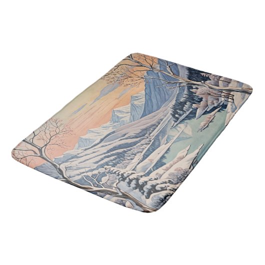 冬の静寂 バスマット (アングル)