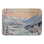 冬の静寂 バスマット (正面)