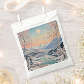 冬の静寂 フェイバーバッグ (クリップ留めされた状態)