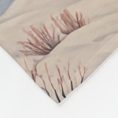 冬の静寂 フリースブランケット (角)