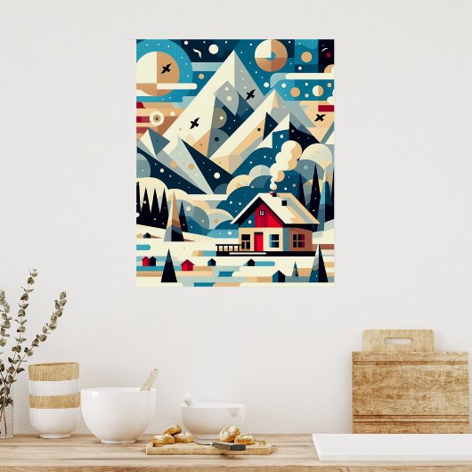 冬の静寂 ポスター (キッチン)