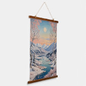 冬の静寂 吊り下げ型タペストリー (傾斜あり)