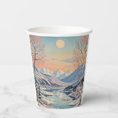 冬の静寂 紙コップ (裏面)