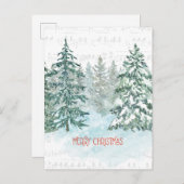 冬の音楽クリスマスパイン ポストカード (正面/裏面)