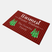 冬の願いを聞く ドアマット (アングル)