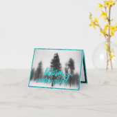 冬の願いシーン半折カード カード (黄色い花)