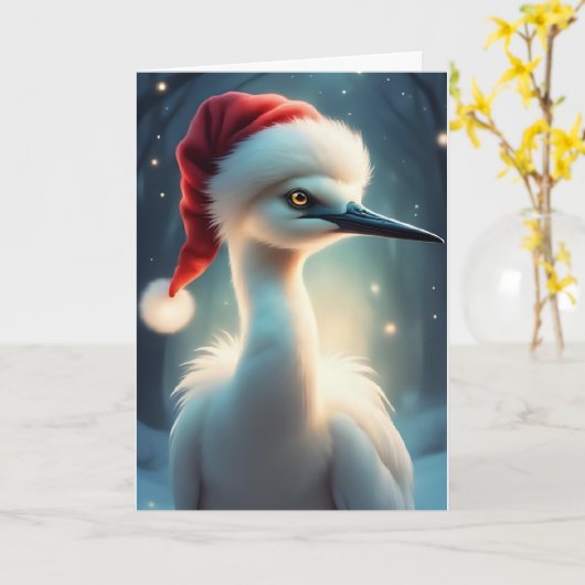 冬の願い カード (黄色い花)