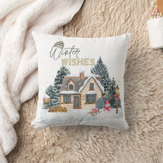 冬の願い クッション (ブランケット)