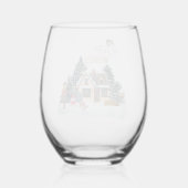 冬の願い ステムなしワイングラス (裏面)
