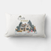 冬の願い ランバークッション (正面)