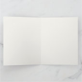 冬の願い 雪の夜のグリーティングカード カード (内部)