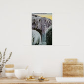 冬の風の洞窟の風景 ポスター (キッチン)