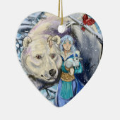 冬の風ポーラベア～オーナメント セラミックオーナメント (右)