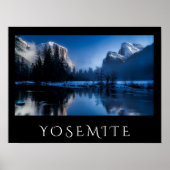 冬の風光明媚なヨセミテ ポスター (正面)