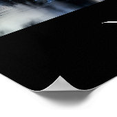 冬の風光明媚なヨセミテ ポスター (角)