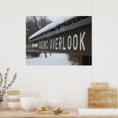 冬の風光明媚な展望台のポスター ポスター (キッチン)