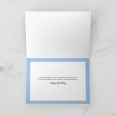 冬の風光明媚な誕生日の挨拶 カード (内部)