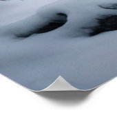 冬の風景が広がる雪の列車 ポスター (角)